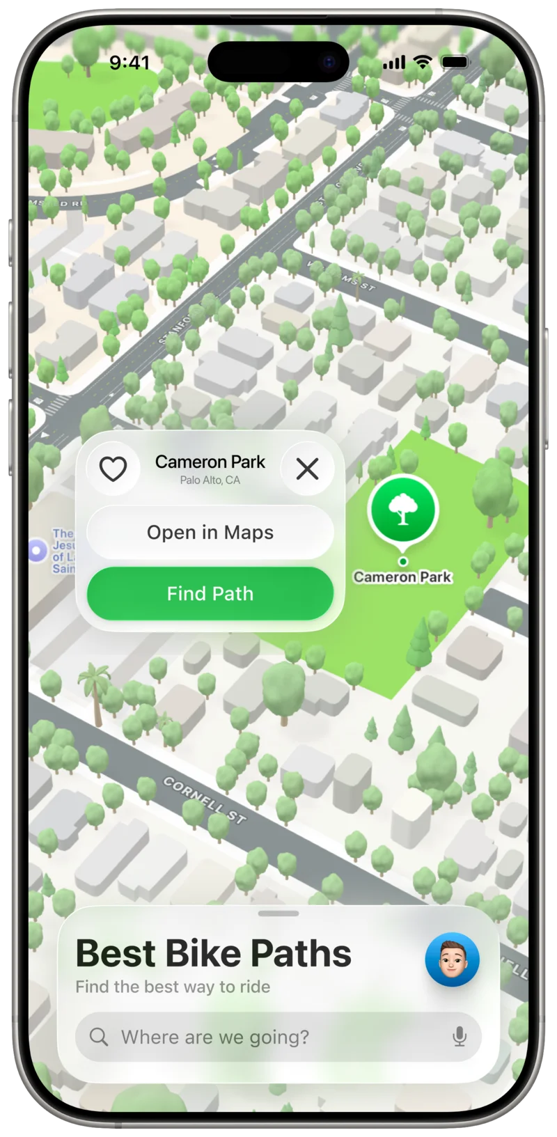 Destination Preview view